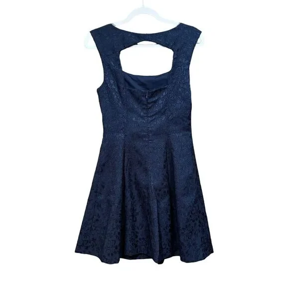 Max & Cleo Navy Blue Floral Dress - Picture 2 of 14